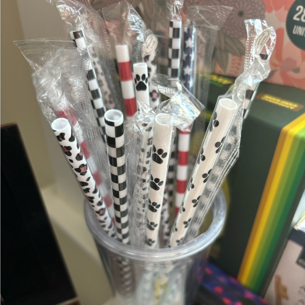 NWT ASST Straws 1 pc